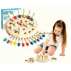 Jogo de Memória de Madeira Brinquedo Educacional Montessori para Crianças exercitar o treinamento de concentração