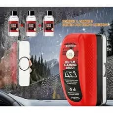 Escova De Limpeza De Filme De Óleo De Vidro De Carro 120ml | 50ml Fluido suplementar Kit