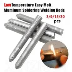 Haste de Solda de Baixa Temperatura - Para Aço Inoxidável, Cobre, Ferro e Alumínio - Kit com Agente Fusível para Reparo