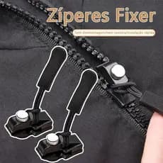 3 tamanhos diferentes de reparo de zíper DIY substituição saco fivela cabeças extrator destacável, instalar e usar