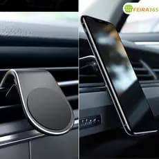 Suporte Magnético Veicular 360° para Celular com Base Antiderrapante