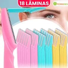 Kit 6/12/18 Aparadores de Sobrancelha com Lâmina Protegida – Ideal para Pelos Faciais Finos