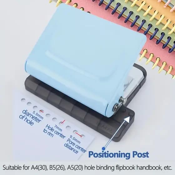 Furador Manual De 10 Furos Furador Universal Portátil Para Documentos De Papel
