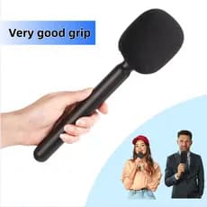 Adequado para vários microfones de lapela sem fio entrevista portátil vara repórter microfones de rádio profissional