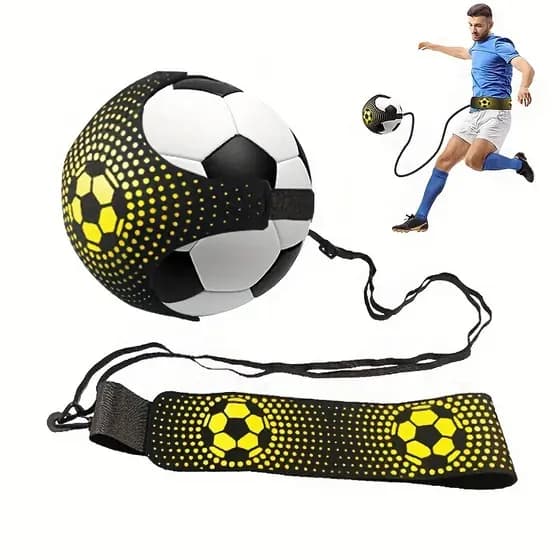 Bola de exercício ajustável para chutes de futebol, treinamento de chutes para crianças e adultos