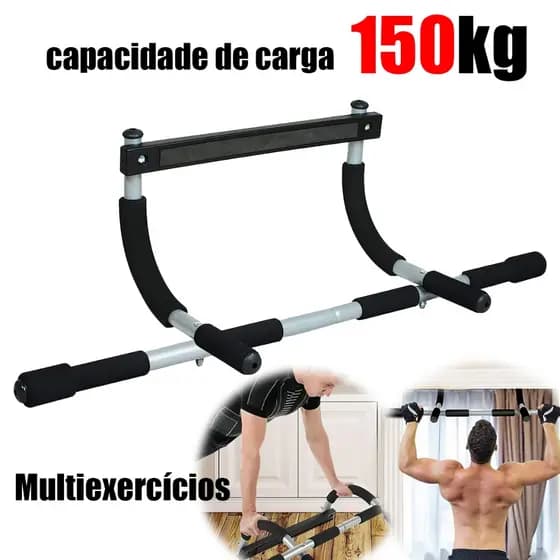 Barra de Exercícios para Porta, Ajustável em Largura, Sem Parafusos, Barra de Chin-Up Portátil para Exercícios de Fitnes