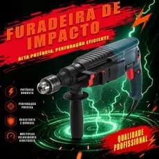 Martelo Rotativo Modelo 26 SDS Plus | 1300W De Alta Potência Para Perfuração E Cinzelamento De Impacto Caixa De Ferramen