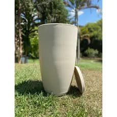 Vaso Bojo Coluna Jateado 55 cm Grande Liso Fosco Vasos Para Plantas ou Flor Decoração