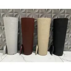 Vaso para Plantas Coluna Ibiza Escovada P 59 cm Com Prato Coletor