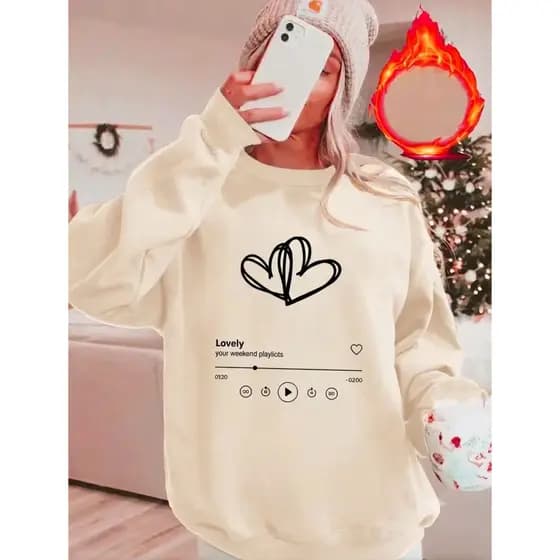 Moletom Grosso Feminino Blusa De Frio Feminina Inverno Moda Casual Premium