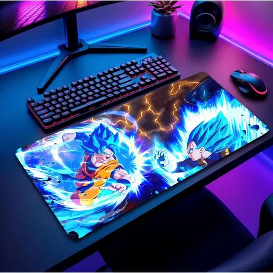 Mouse Pad Gamer Personalizado Grande RGB Anime Heróis Paisagens Exclusivo 80x30cm Design Ergonômico Premium Desenhos !