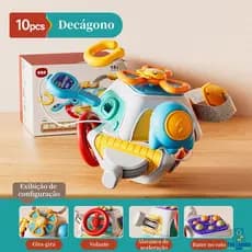 6 Em 1 Montessori Brinquedos Educativos Sensorial Ocupado Placa Bebê Prática Habilidades Gaveta Cubo Fidget