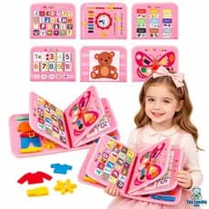 Placa De Aprendizagem De Feltro Para Crianças Habilidades De Vida Brinquedo Educativo  Montessori