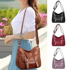 Bolsa Feminina Grande Capacidade com Celular, Mensageiro Casual para Mães - Prática e Nova