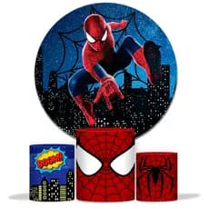 Kit Capa De Painel + Capa De Cilindros Painel De Aniversário Painel Homem H Alta Resolução Varios Temas Variedades