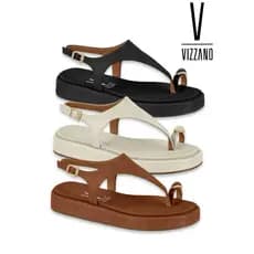 Tamanco Vizzano Feminino de Dedo Casual Confortável Leve para o Dia a Dia