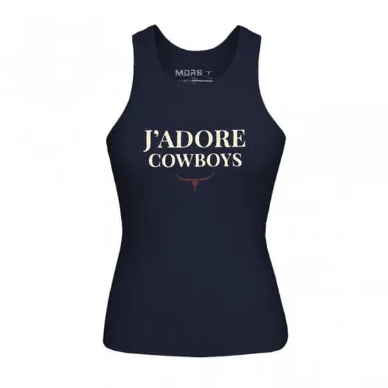 Regata Feminina Country J'Adore Estampada Casual Western Confortável Cowboy Rodeio