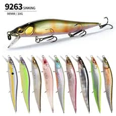 Isca Artificial de pesca Novo produto 98MM/10G isca afundante falsa submersa isca biônica dura de plástico 9263