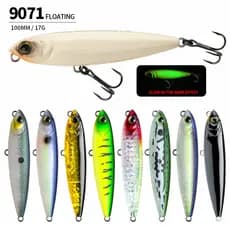 Isca Artificial de pesca100MM/17G Flutuante superfície de água camada superior biônica isca falsa isca 9071now