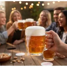 kit 2/ 4/ 6 Canecas de chopp Vidro com Alça 470ml - Flux By flashgoods