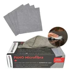Caixa com 20 Un de Pano de Microfibra 20cm x 20cm - Powermaid Camesa