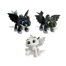 Kit 3 Dragões Como Treinar Seu Dragão Baby Dusk Dawn Eclipse Dreamworks