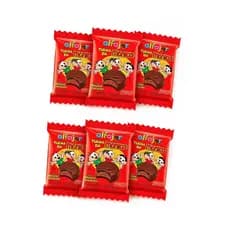 Kit com 6 unidades de Alfajor Da Mônica Original Mousse de Chocolate Original Perrota
