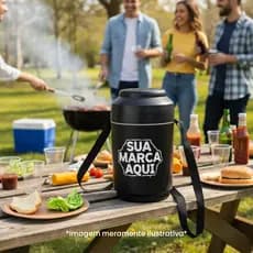 Cooler Térmico 12 Latas Personalizado Crie com Sua Foto, Logo ou Tema Estampa Exclusiva