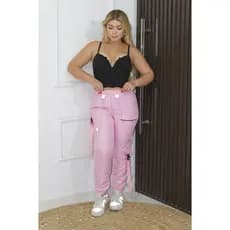CALÇA CARGO JOGGER UNISEX COM BOLSOS E CORRENTES MUITOS CORES P M G