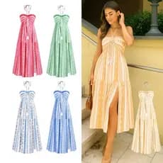 Vestido Tomara que Caia Boho Tribal em Crepinho | Flared, Sem Bojo, Elastex nas Costas