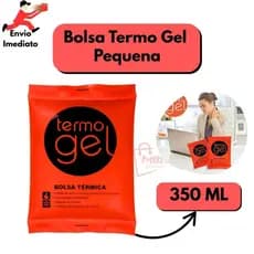 Bolsa Térmica Termo Gel Pequena 350 ML Para Compressa Alivio Nas Dores Fria ou Quente