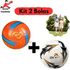 Kit 2 Bolas De Campo Sky Numero 5 PVC Jogo Futebol Esporte Diversão