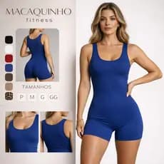 Macaquinho Academia Macacão Feminino Tecido Suplex Fitness - Moda Gringa