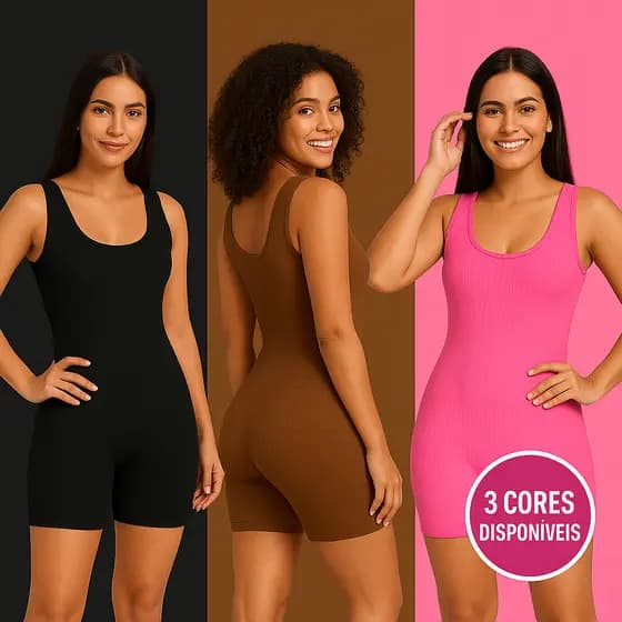 Macaquinho Macacão Fitness Feminino Tecido Anarruga Moda 2026 Blogueira moda Gringa verão
