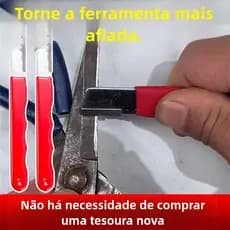 Afiador Profissional de Facas Aço Tungstênio Pedra Diamantada Cabo Antiderrapante Eficiência Afiação Rápida