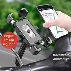 Suporte Celular Moto – Específico Ciclismo, Anti-Vibração Impermeável