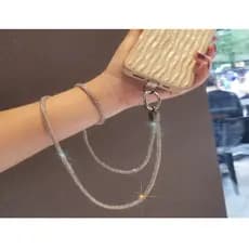 Cordão Antiperda Para Celular e Cordão De Strass Brilhante Pendurar No Cristal e Chaveiro Acessórios