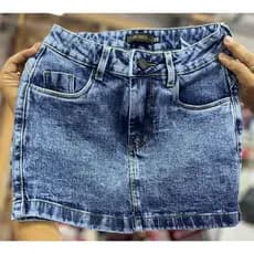 SAIA JEANS COM ELASTANO MARMORIZADA CINTURA ALTA MODELAGEM EMPINA BUMBUM
