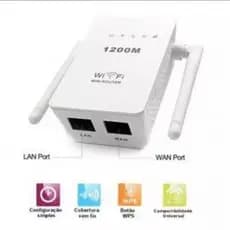 Repetidor de Sinal Roteador Wirelless 1200mbps 2 Antenas Amplificador