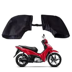 luva Fixa de Guidão Polaina Protetor de Mão para  Biz e Scooters Térmica Forrada Resistente a Chuva e Frio