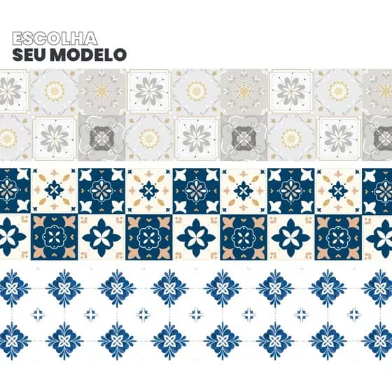 Faixa Decorativa Azulejo Português Retrô Pia Cozinha