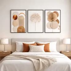 Kit 3 Quadros Decorativo 40x60 cm Para Sala Quarto Escritório