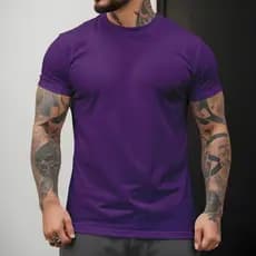 Camiseta LISA BASICA T-Shirt Masculina Diverse Estilos Manfinity 100% Algodão Premium