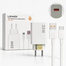 Carregador compatível Xiaomi 33w Redmi Note 8 9 10 11 Poco M3 X3