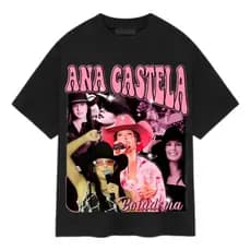 Camiseta Preta Infantil Adulto  Cantor Sertanejo Ana Castela