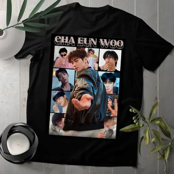 Camiseta Algodão Coreanos Doramas Cha eun-woon Camiseta 100% Algodão Plus Size G1 G2 G3 G4 G5 Infantil 04 ao 14