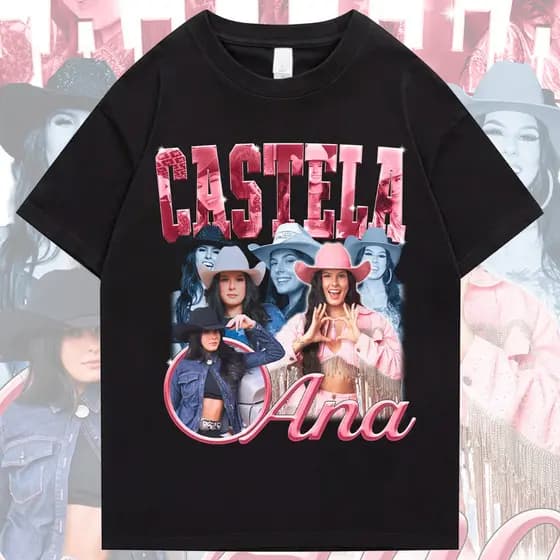 Camiseta T-shirt Unissex Algodão Ana Castela 90's Vintage Cantora