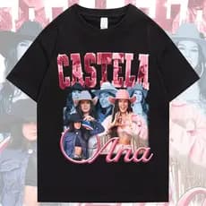 Camiseta T-shirt Unissex Algodão Ana Castela 90's Vintage Cantora