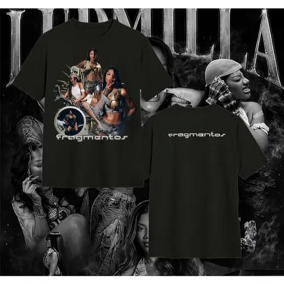 camiseta algodão premium qualidade europeia cantora Ludmilla album novo fragmentos do p ao gg plus size g1 ao g5