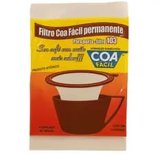 Filtro Coa Fácil - Coador Permanente para Café - Tamanhos 102 e 103 - Reutilizável